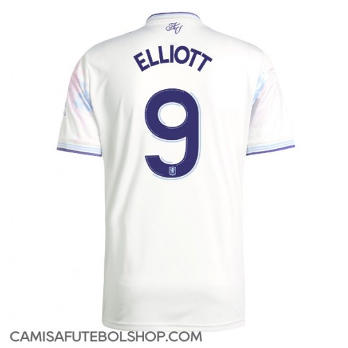 Camisa de time de futebol Aston Villa Harvey Elliott #9 Replicas 3º Equipamento 2025-26 Manga Curta